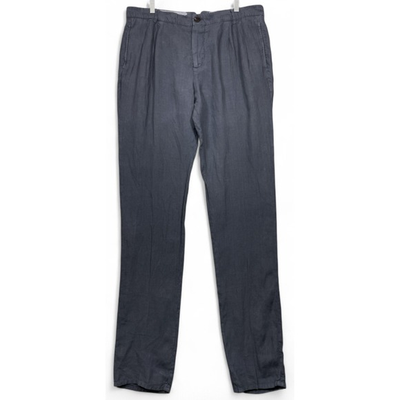 Brunello Cucinelli Linen Pants Blue 54 38x38